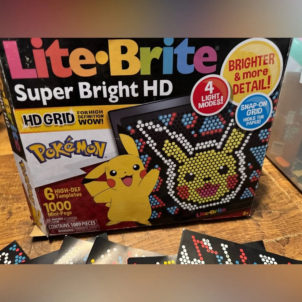 Lite-Brite Super Bright HD, Pokemon Edition - NEW